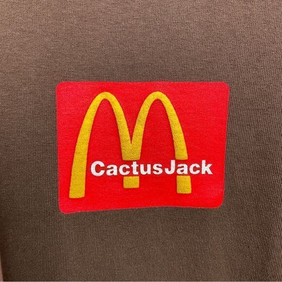 Cactus Jack by Travis Scott Brown McDonald’s Sesame T-Shirt III XL - Picture 3 of 6